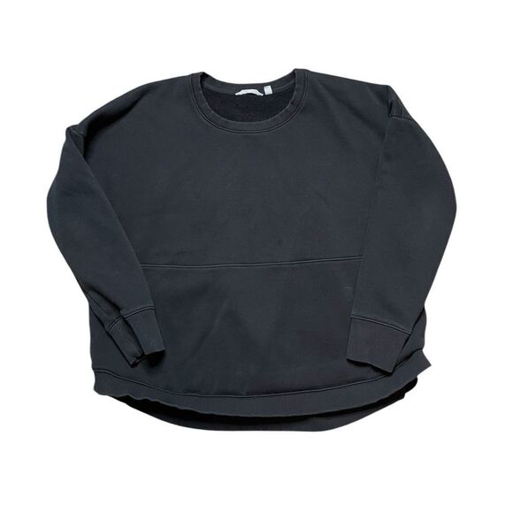 ATHLETA Cozy Karma Crewneck Sweatshirt Black Size Large - Picture 2 of 7